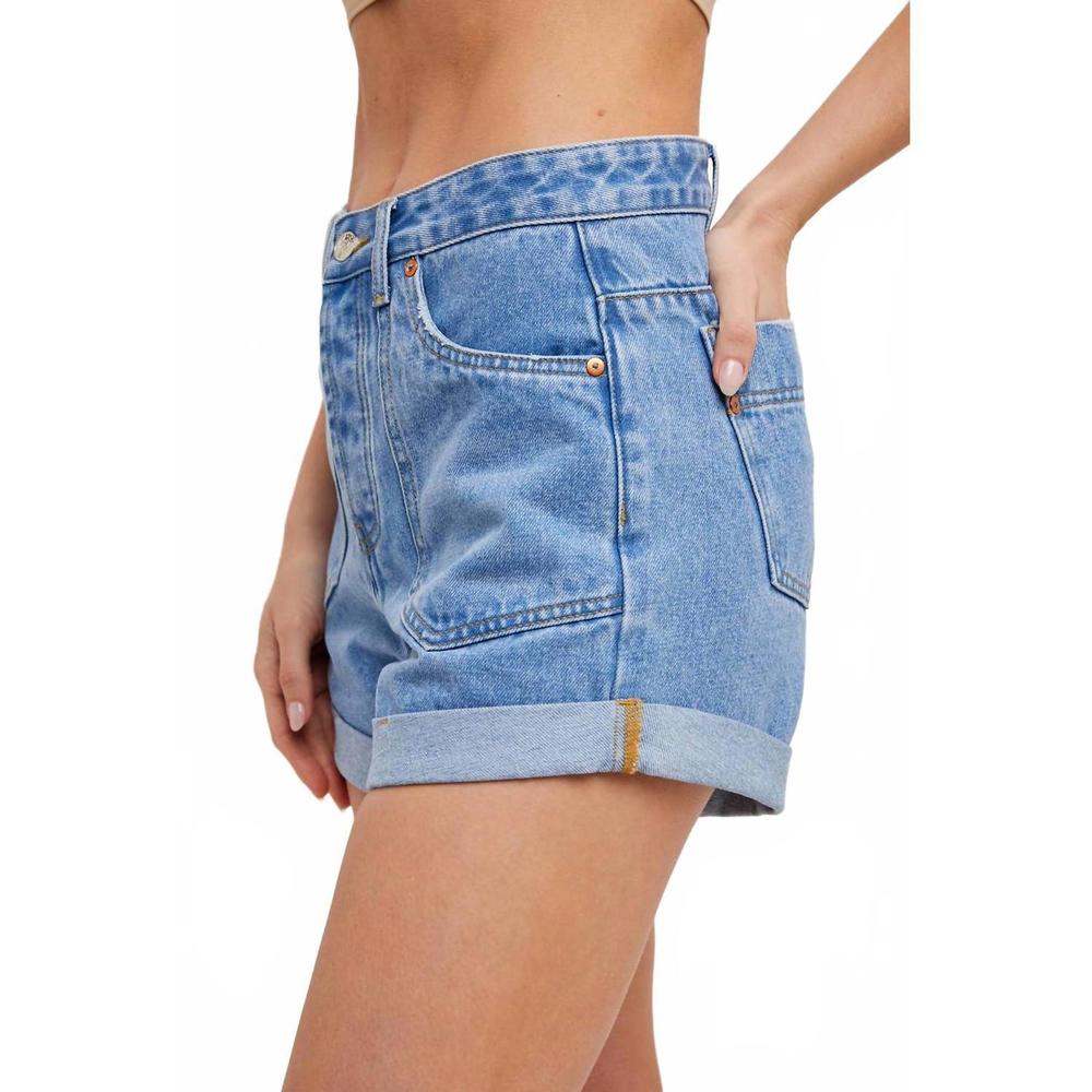 NEW BLUIVY western pocket denim shorts in light wash - Picture 3 of 5